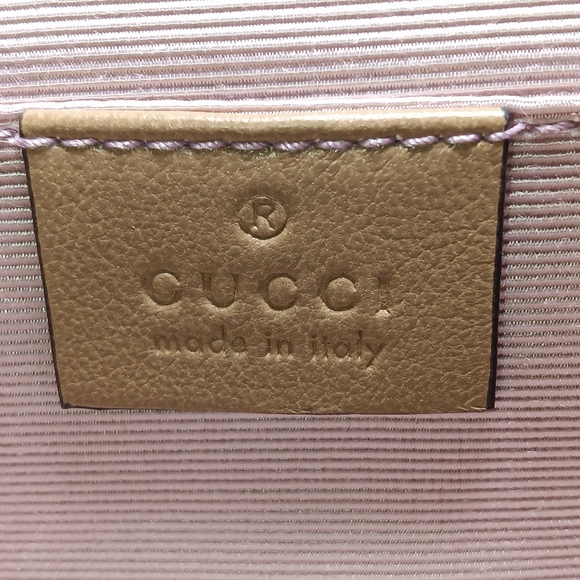 NEW! GUCCI MATISSE LEATHER BAG SOFT LEATHER BEIGE CLAIRE SILVER/GOLD GG LOCK - Picture 14 of 16